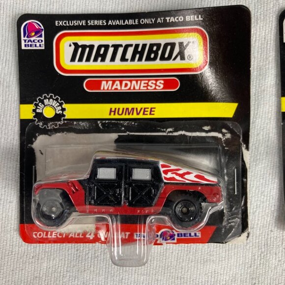1998 MATCHBOX TACO BELL HUMVEE - VINTAGE MADNESS - Hotwheel Toy Car - Picture 3 of 6